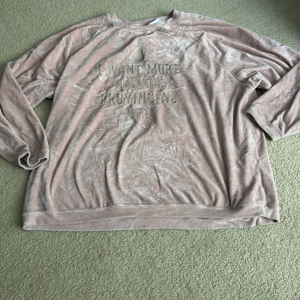 Plus size Disney pink cozy shirt